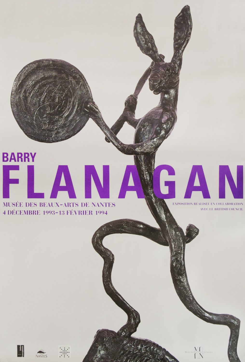 ‘Barry Flanagan’, Musée des Beaux-Arts, Nantes, France (1993 – 1994)